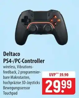 Famila Nord Ost Deltaco PS4-/PC-Controller Angebot
