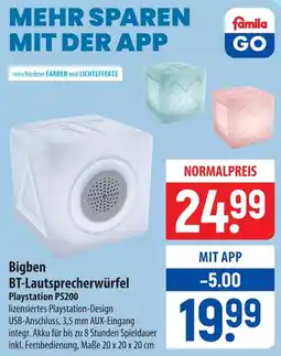 Famila Nord Ost Bigben BT-Lautsprecherwürfel Angebot