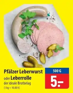 Famila Nord Ost Pfälzer Leberwurst oder Leberrolle Angebot