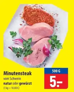 Famila Nord Ost Minutensteak vom Schwein Angebot