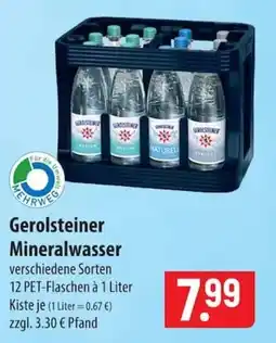 Famila Nord Ost Gerolsteiner Mineralwasser Angebot