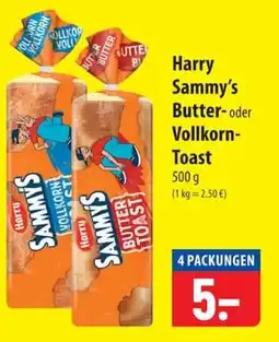Famila Nord Ost Harry Sammy's Butter- oder Vollkorn-Toast Angebot