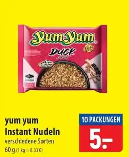 Famila Nord Ost yum yum Instant Nudeln Angebot