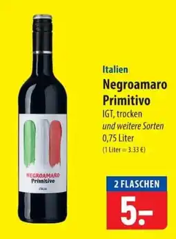 Famila Nord Ost Negroamaro Primitivo Angebot