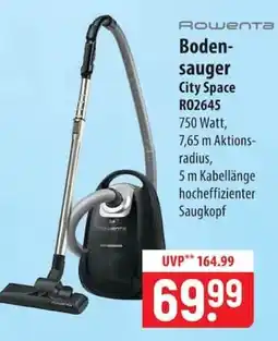 Famila Nord Ost Rowenta Bodensauger City Space R02645 Angebot