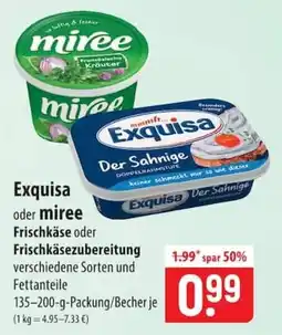 Famila Nord Ost Exquisa oder miree Frischkäse Angebot