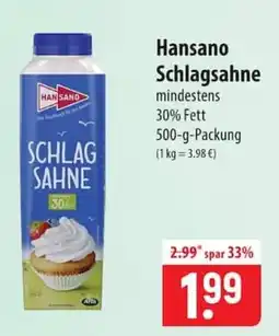 Famila Nord Ost Hansano Schlagsahne Angebot