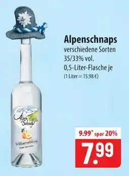 Famila Nord Ost Alpenschnaps Angebot
