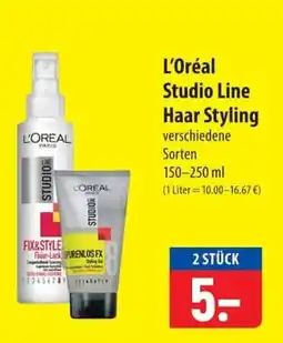 Famila Nord Ost L'Oréal Studio Line Haar Styling Angebot
