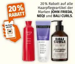 Müller Haarpflegeartikel der Marken JOHN FRIEDA, NEQI und BALI CURLS Angebot