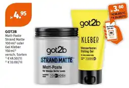 Müller got2b Matt-Paste Strand Matte Angebot