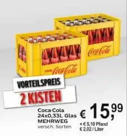 Getränkeparadies Gefromm Coca-Cola Glas Angebot