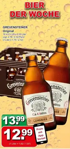 Getränkeparadies Gefromm Grevensteiner Original Angebot