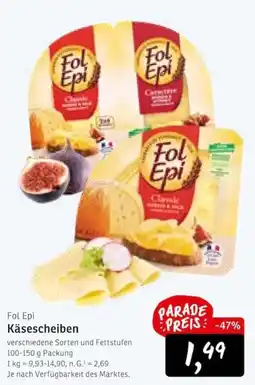 KONSUM Fol Epi Käsescheiben Angebot