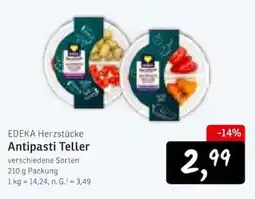 KONSUM EDEKA Herzstücke Antipasti Teller Angebot
