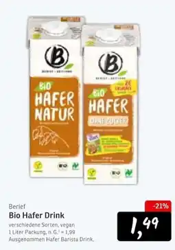 KONSUM Berief Bio Hafer Drink Angebot