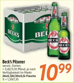 inkoop Beck's Pilsener Angebot