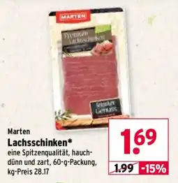 Wasgau Martens Lachsschinken Angebot