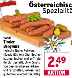 Wasgau Handl Tiroler Bergwurz Angebot