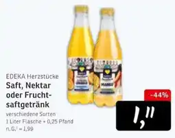 KONSUM EDEKA Herzstücke Saft, Nektar oder Fruchtsaftgetränk Angebot