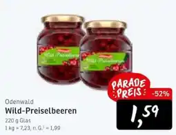 KONSUM Odenwald Wild-Preiselbeeren Angebot