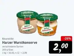 KONSUM Keunecke Harzer Wurstkonserven Angebot