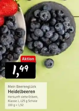 KONSUM Mein Beerenglück Heidelbeeren Angebot