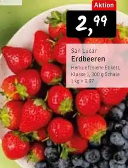 KONSUM San Lucar Erdbeeren Angebot