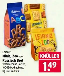 Wasgau Leibniz Minis, Zoo oder Russisch Brot Angebot