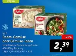 KONSUM iglo Rahm-Gemüse oder Gemüse-Ideen Angebot
