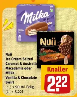 nahkauf Nuii Ice Cream Salted Caramel & Australian Macadamia oder Milka Vanilla & Chocolate Swirl Angebot