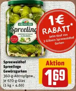 nahkauf Spreewaldhof Spreelinge Gewürzgurken Angebot
