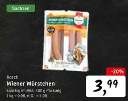 KONSUM Korch Wiener Würstchen Angebot