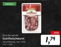 KONSUM Dürrröhrsдорfer Gutsfleischwurst Angebot