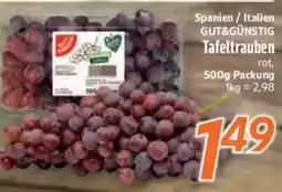 inkoop GUT&GÜNSTIG Tafeltrauben Angebot