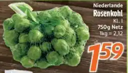 inkoop Niederlande Rosenkohl Angebot