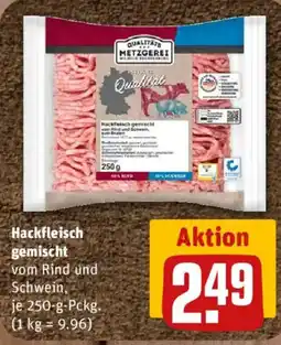 nahkauf Qualitäts Metzgerei Hackfleisch gemischt vom Rind und Schwein Angebot
