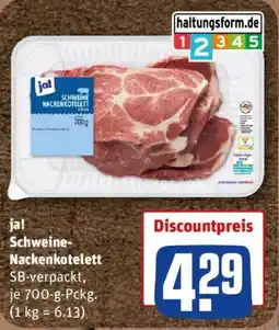 nahkauf ja! Schweine-Nackenkotelett Angebot