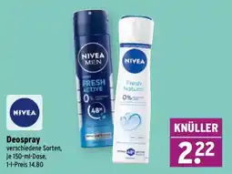 Wasgau NIVEA Deospray Angebot