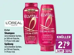 Wasgau L'ORÉAL ELVITAL Shampoo Angebot