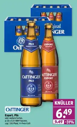 Wasgau OETTINGER Export, Pils Angebot
