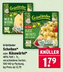 Wasgau Grünländer Käsewürfel Angebot