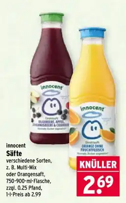 Wasgau innocent Säfte Angebot