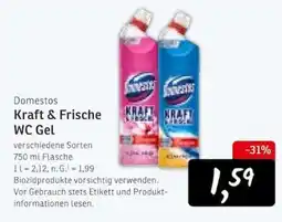 KONSUM Domestos Kraft & Frische WC Gel Angebot