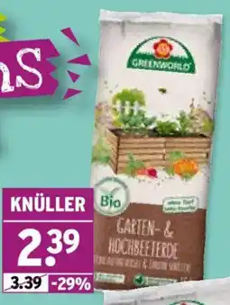 Wasgau GREENWORLD Bio Garten- und Hochbeeterde Angebot