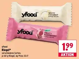 Wasgau yFood Riegel Angebot