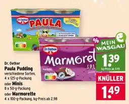 Wasgau Dr. Oetker Paula Pudding Angebot