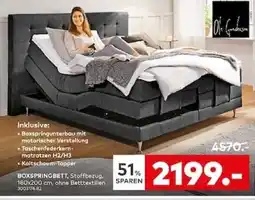 porta BOXSPRINGBETT, Stoffbezugs Angebot