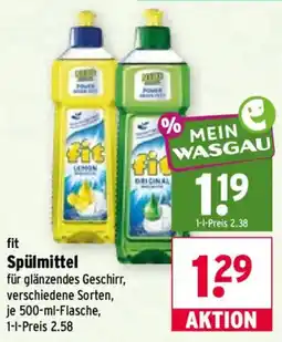 Wasgau fit Spülmittel Angebot