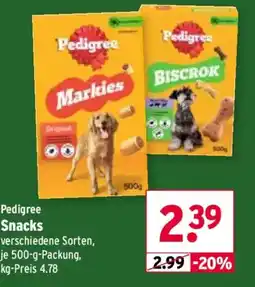 Wasgau Pedigree Snacks Angebot